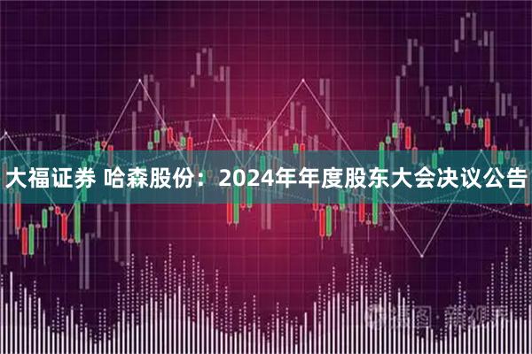 大福证券 哈森股份：2024年年度股东大会决议公告