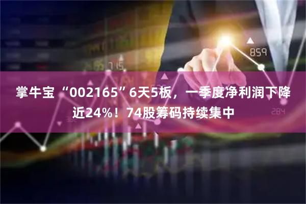 掌牛宝 “002165”6天5板，一季度净利润下降近24%！74股筹码持续集中